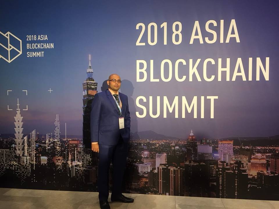 Krish 參加 2018 Asia Blockchain Summit 亞洲區塊鏈高峰會